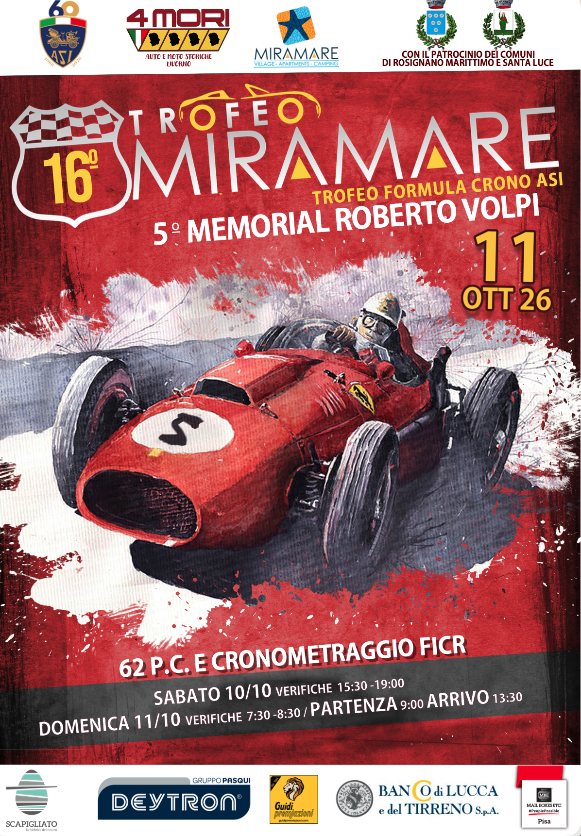 Locandina ufficiale del 16° Trofeo Miramare